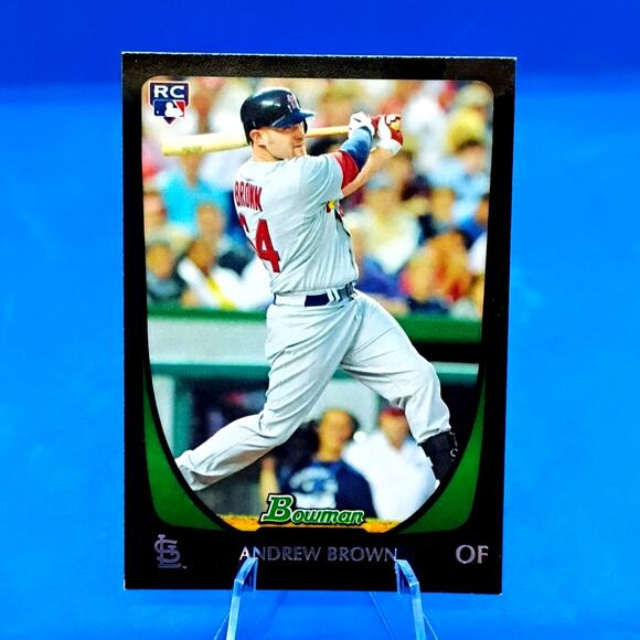 Andrew Brown Rookie Card #17 Topps Bowman 2011 St. Louis Cardinals - Picture 2 of 3